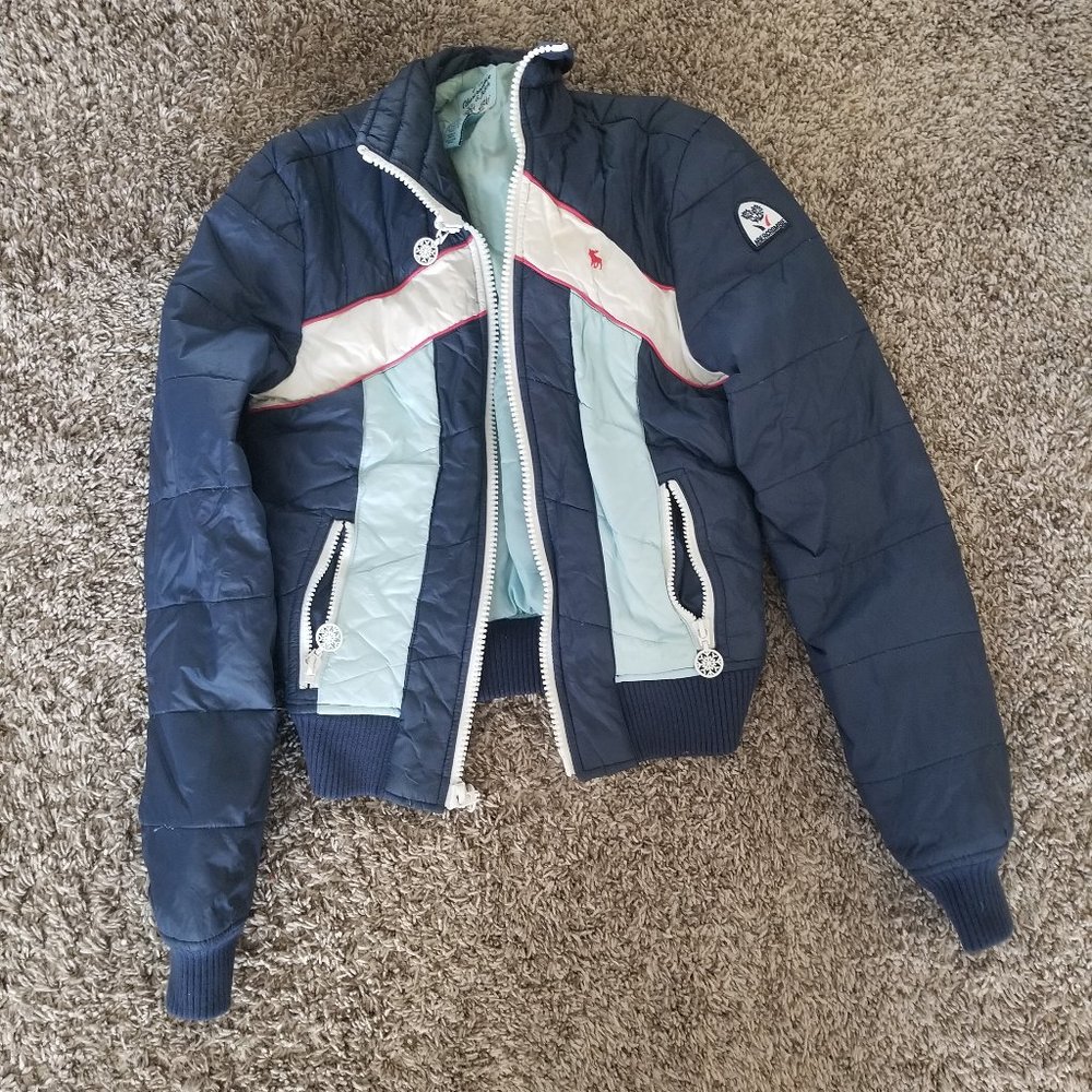 RARE Excellent Condition Vintage Abercrombie & Fitch Jacket, Blue/Red/White, XS
